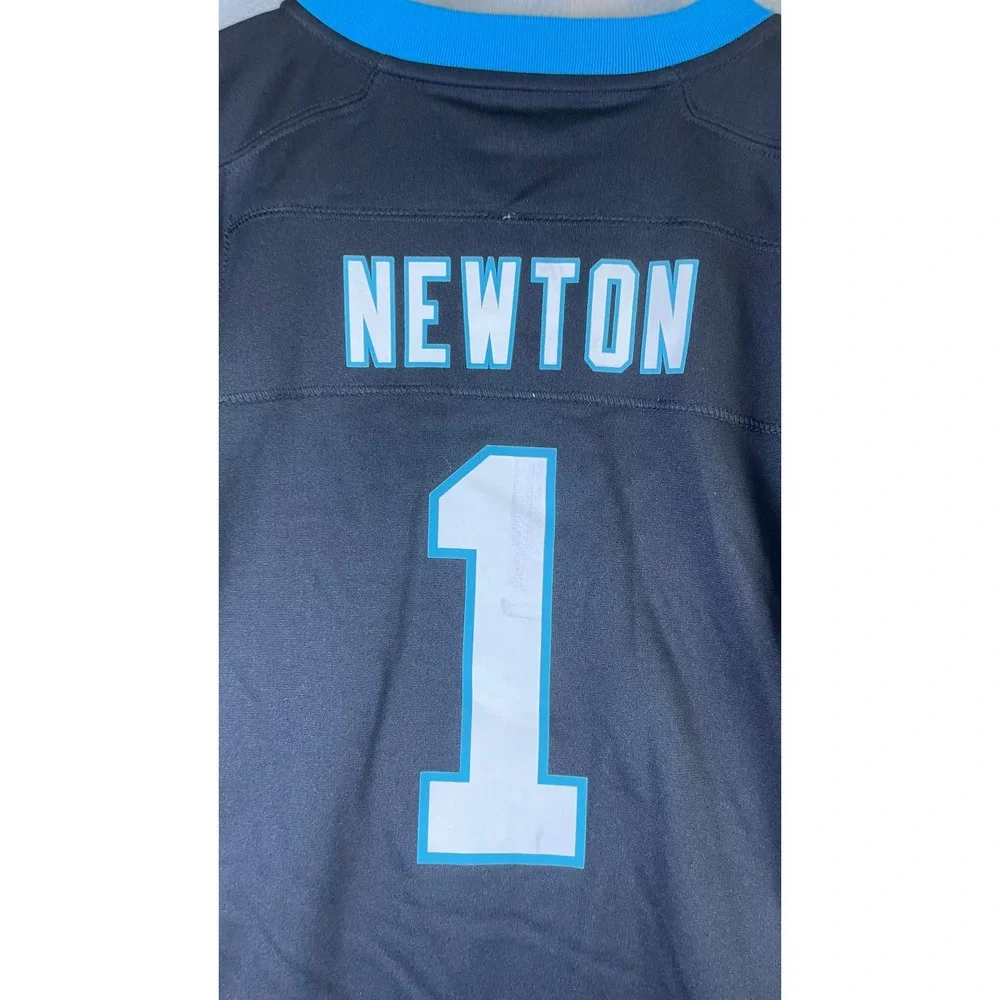 Nike Jersey Men XL Black Excellent Cam Newton Carolina Panthers Super Bowl 50